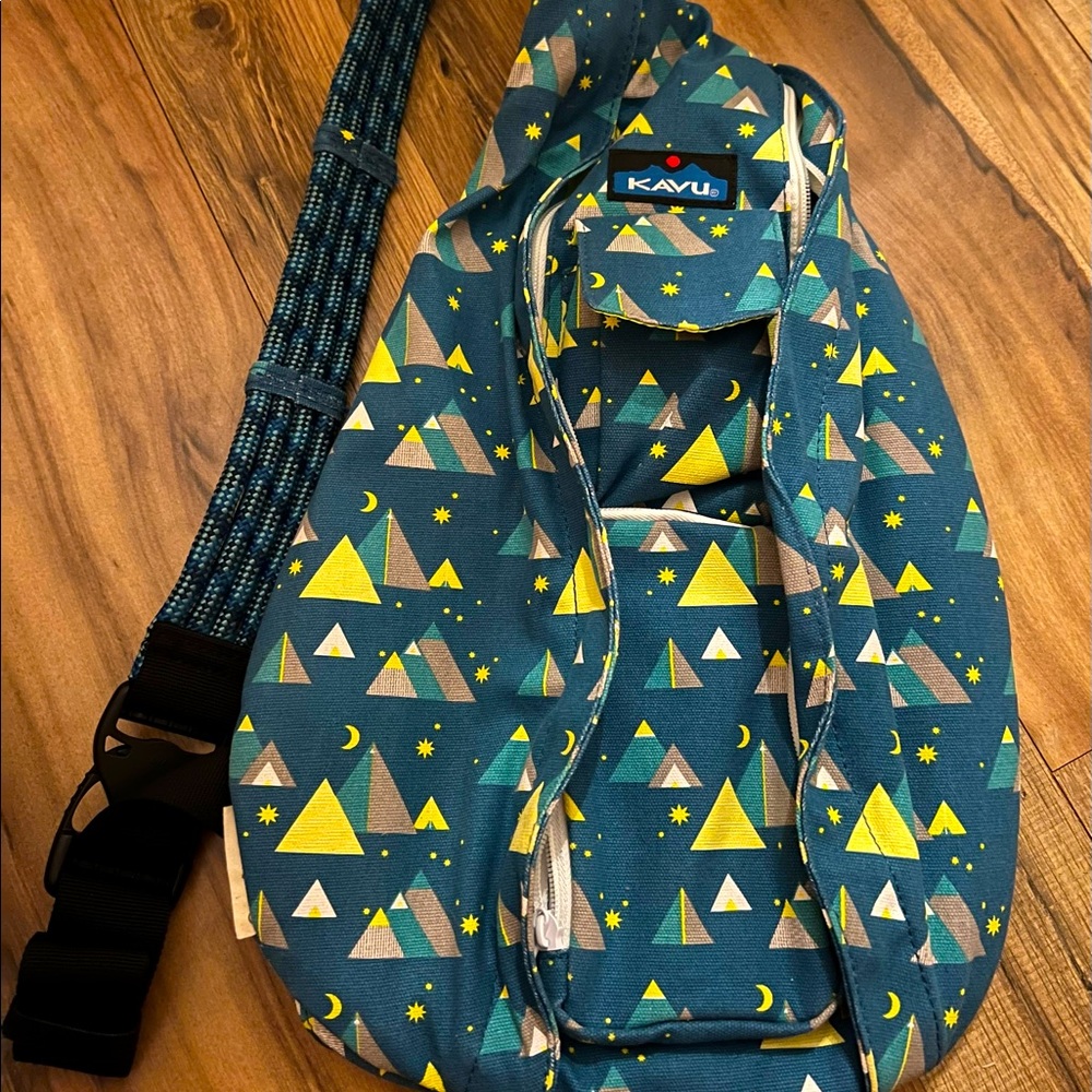 Kavu rope bag “night range” mountains moon and stars!